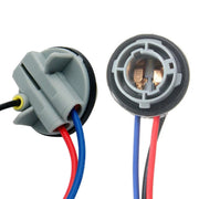 Kit 2 Portalampada 1157 BAY15D con Cavi – Adattatore Presa Lampadina Auto Moto