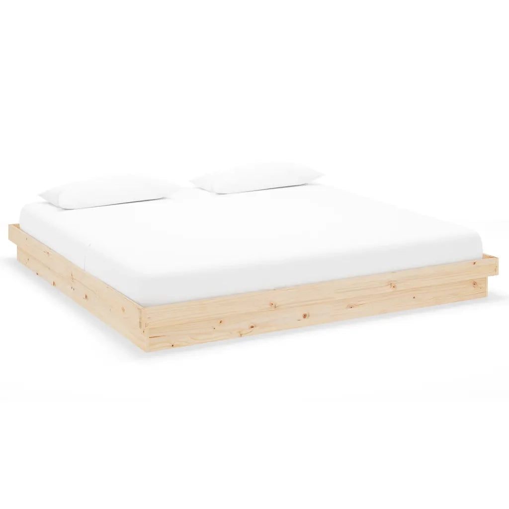Giroletto senza Materasso in Legno Massello 200x200 cm 819927