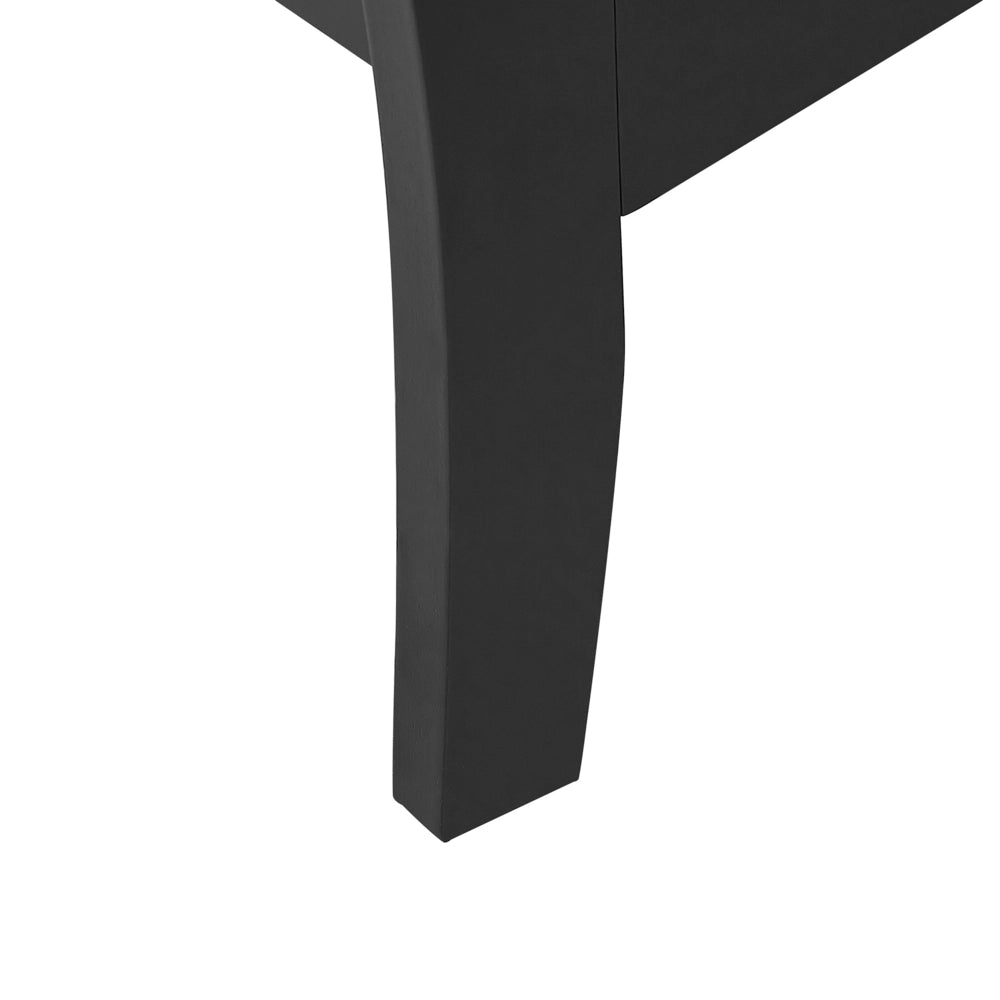 Cassettiera credenza nera con 6 cassetti 75 x 130 cm soggiorno camera da letto ingresso armadio moderno stile francese