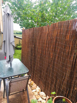 Arella Frangivista da Giardino in Salice 2x3m Rama Canes Marrone