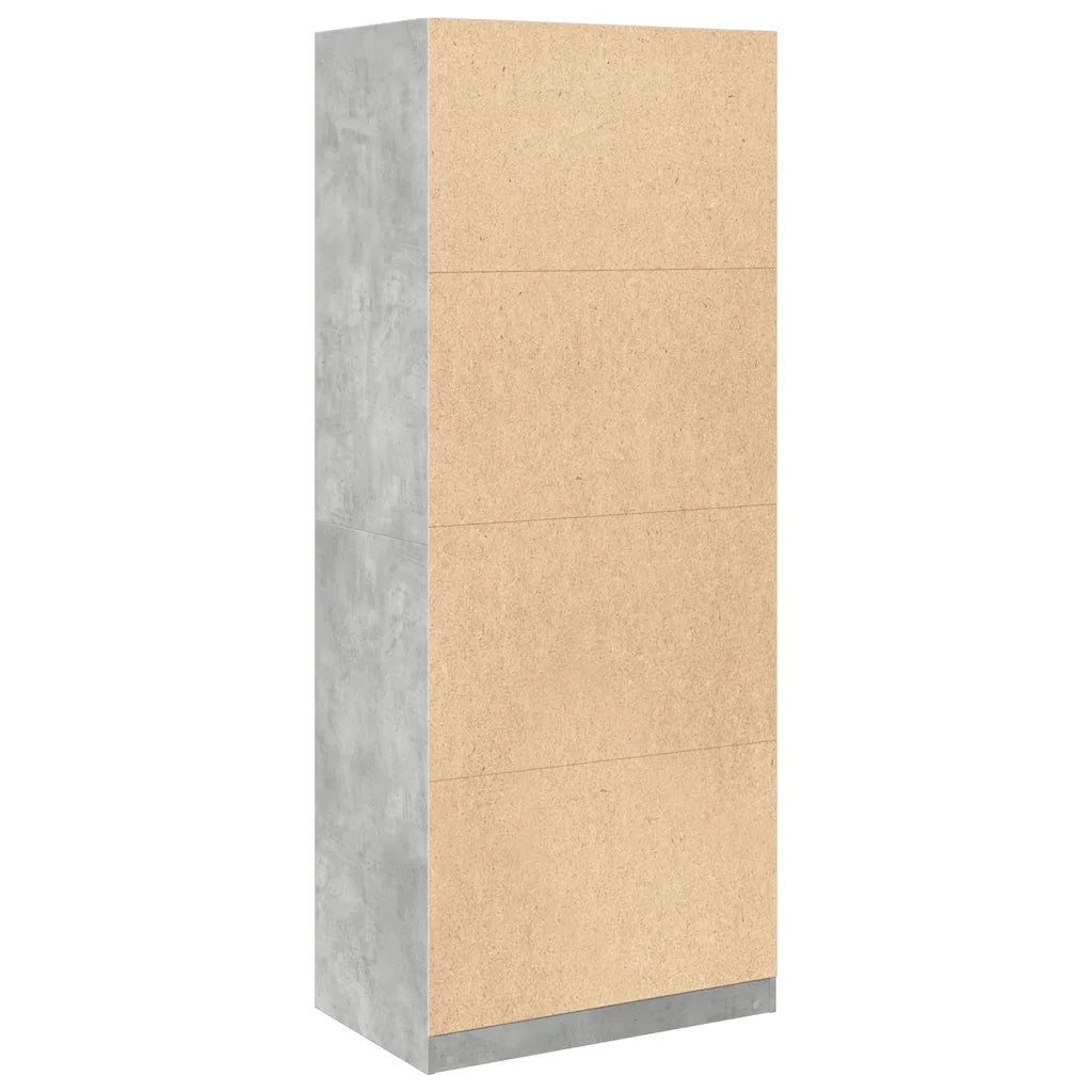 Armadio Grigio Cemento 80x50x200 cm in Legno Multistrato CFW5530753