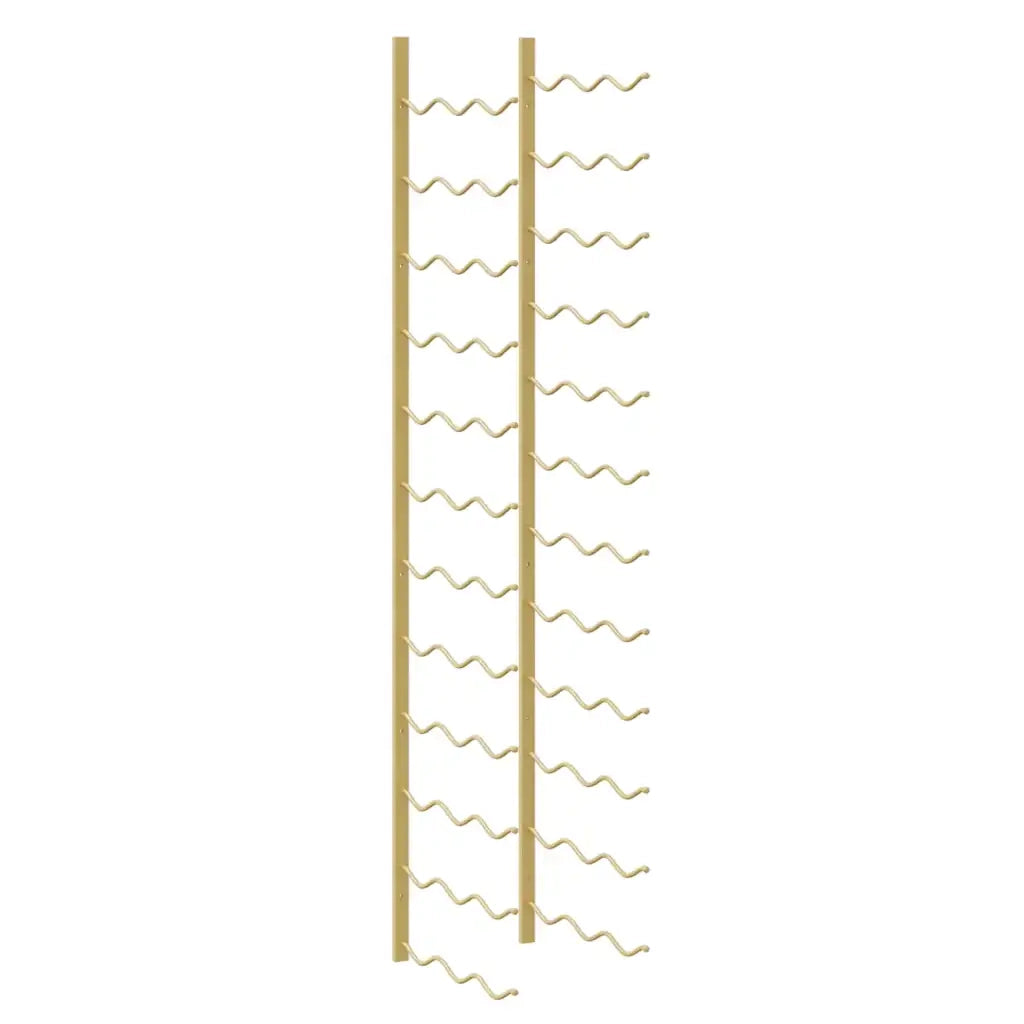 Portavini da Parete per 36 Bottiglie 2 pz Oro in Ferro CFW6015260