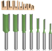Set di frese per legno 7 pezzi 6 mm per frese per legno e frese per superficie - Bit di router per legno 3-12 mm Per la lavorazione di solchi nel legno - Fresa per solchi legno
