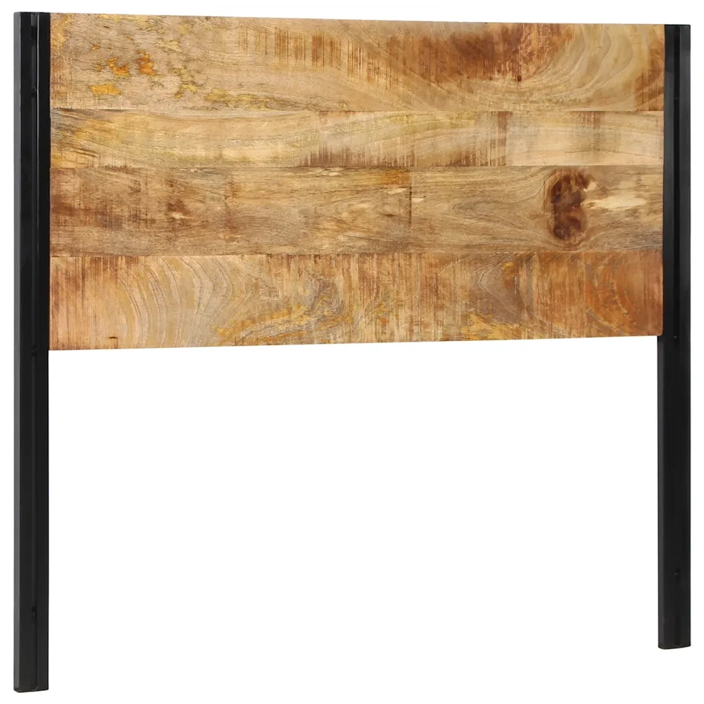 vidaXL Testiera 120 cm in Legno Massello di Mango e Ferro