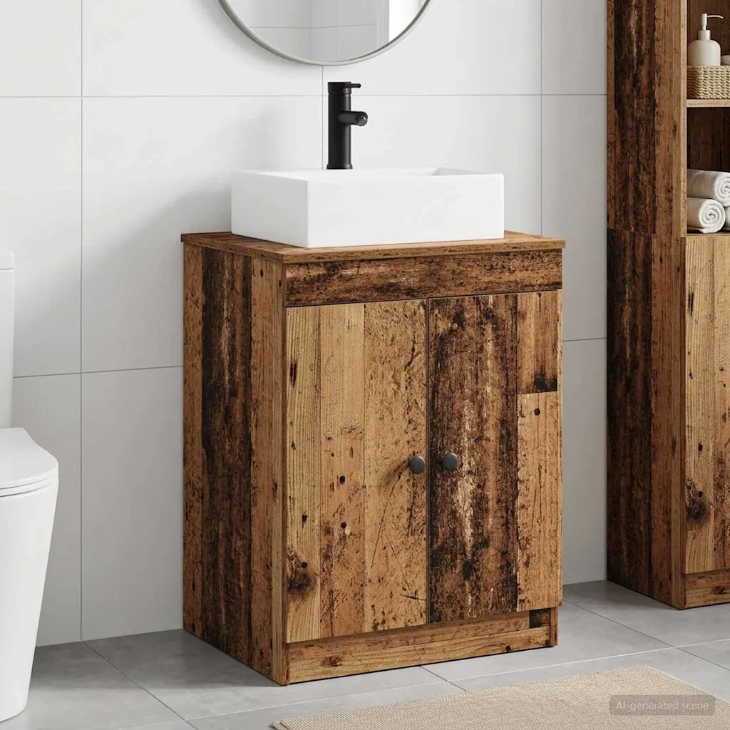 Set di mobili per il bagno Legno antico Legno ingegnerizzato 3404256