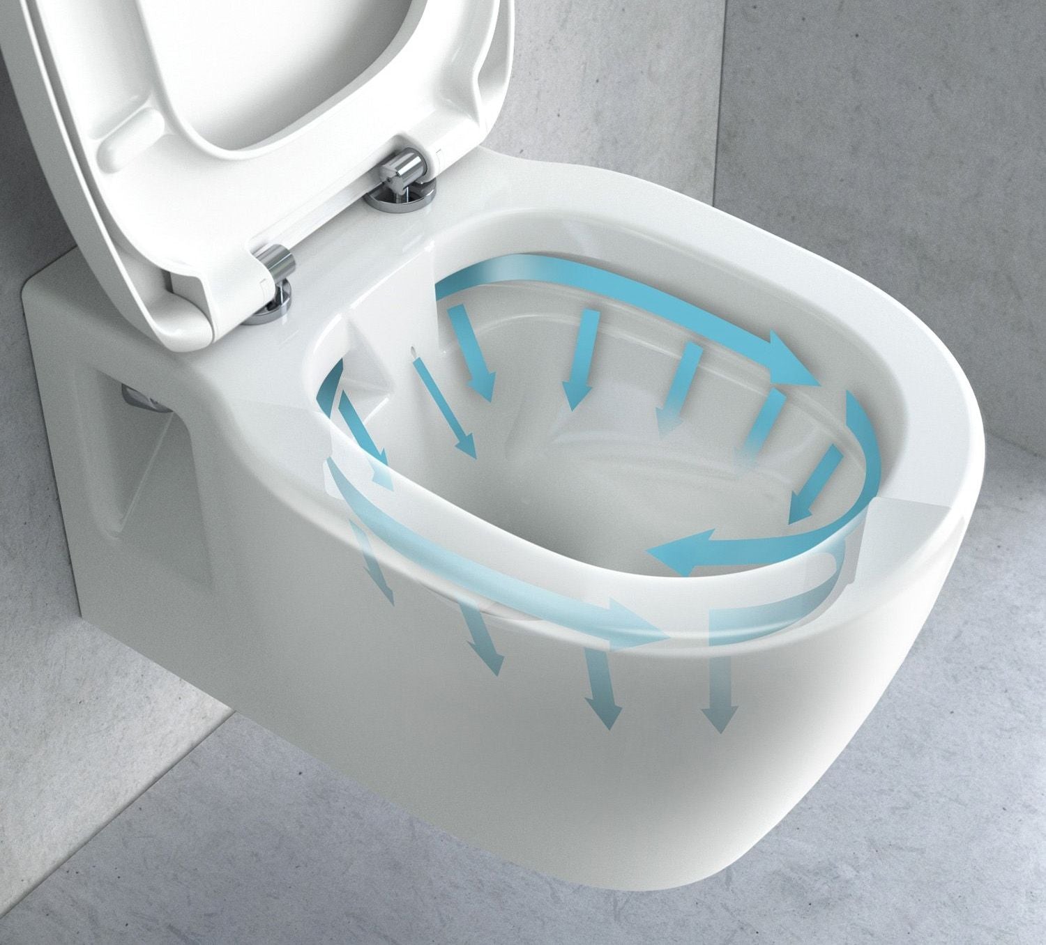 Vaso Wc Sospeso Rea Carter 24cm Rimless