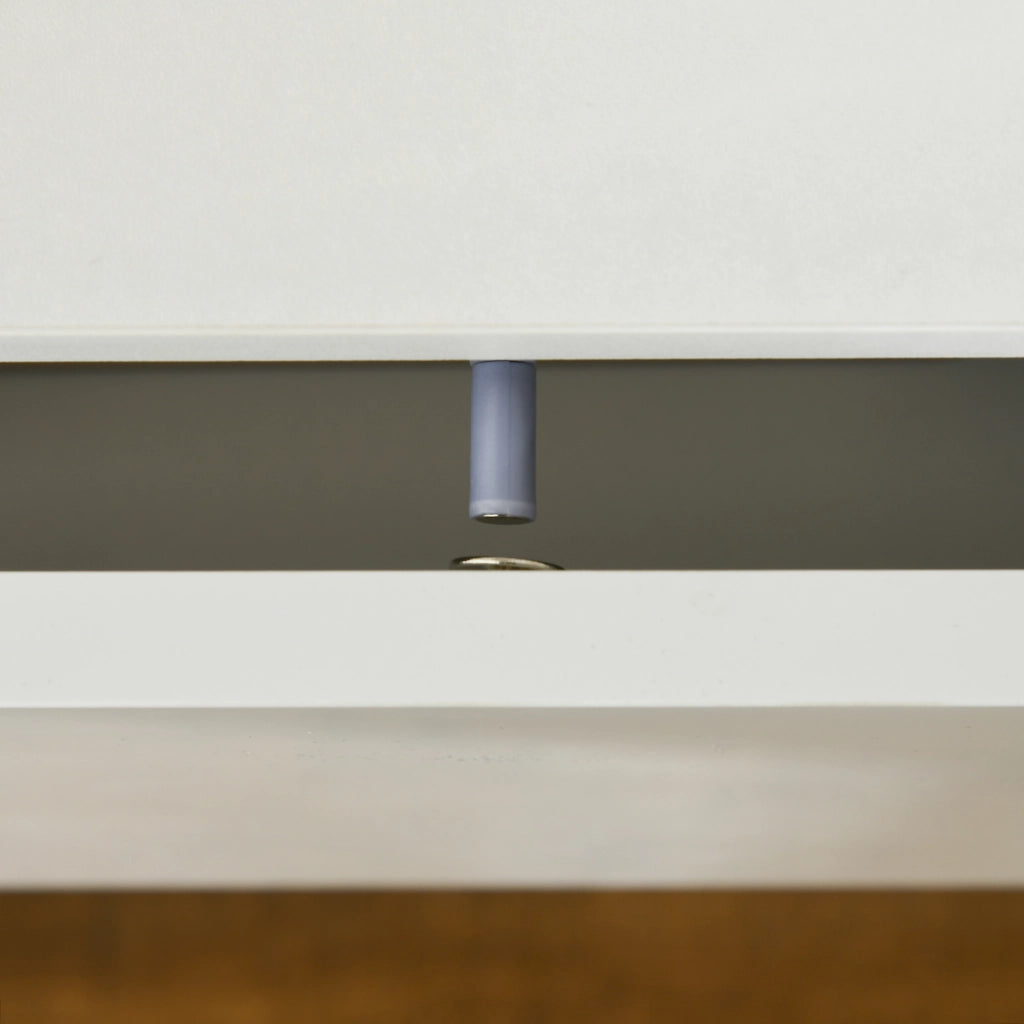 Comodino LED RGB con 2 cassetti ¨C Xylo ¨C Bianco 60x39x47cm