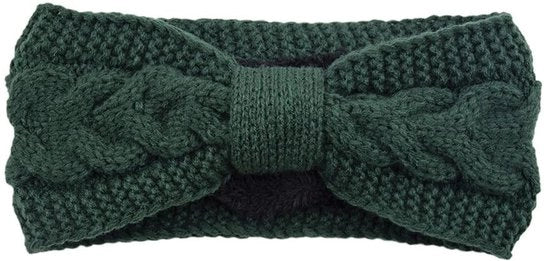 Cintura per capelli in acrilico e piuma per donne, elastica, larga, per sport e yoga, con orecchini riscaldanti per inverno