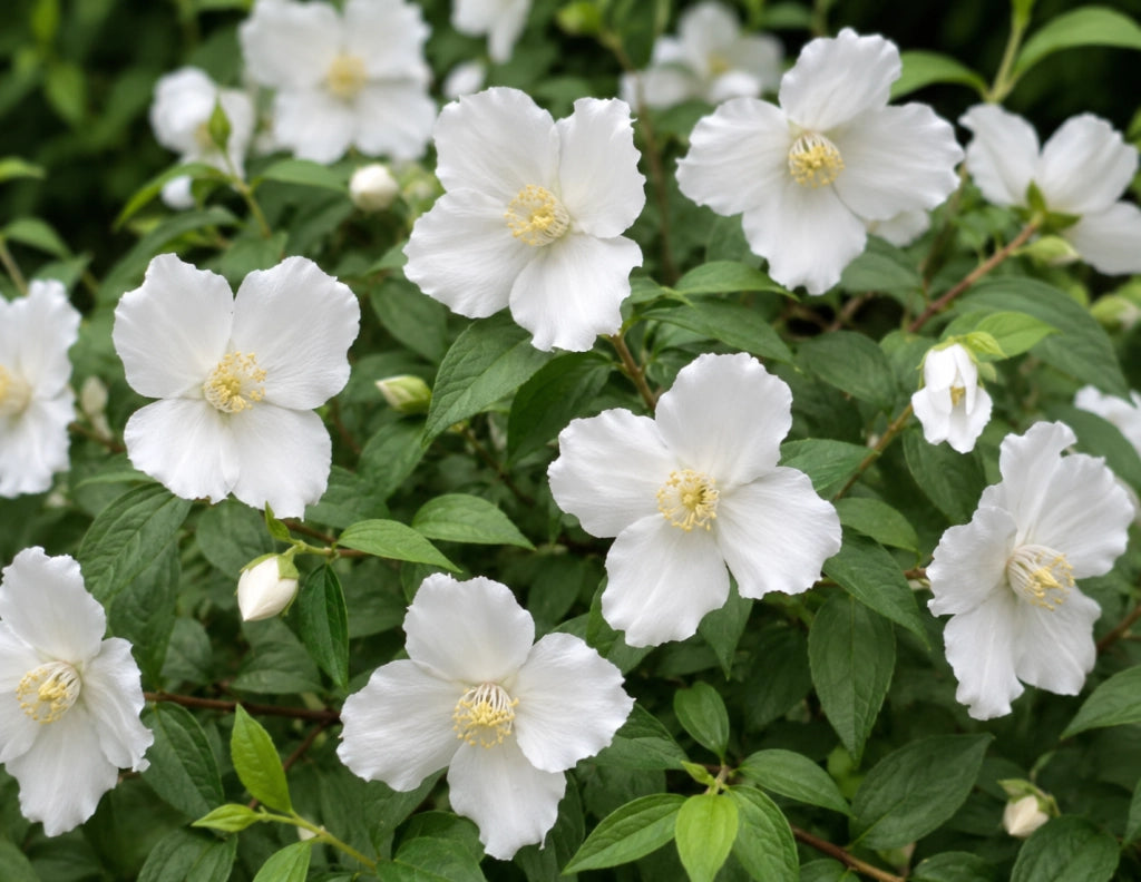 Gardenaria Filadelfo - Philadelphus 'Petite Perfume White' - Arbusto ornamentale da giardino Altezza: 40/60 cm (vaso19)