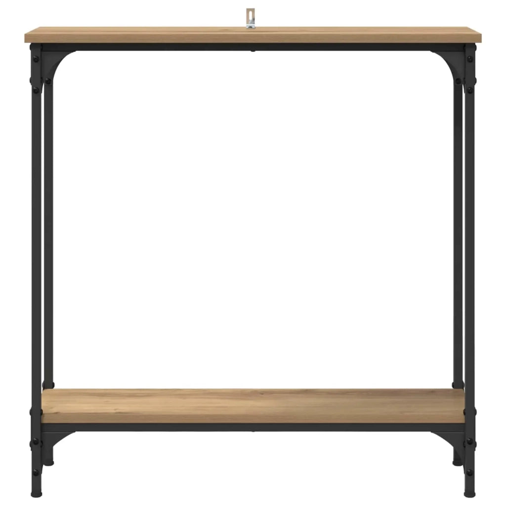 Tavolo consolle Rovere artigianale 75 x 22,5 x 75 cm
