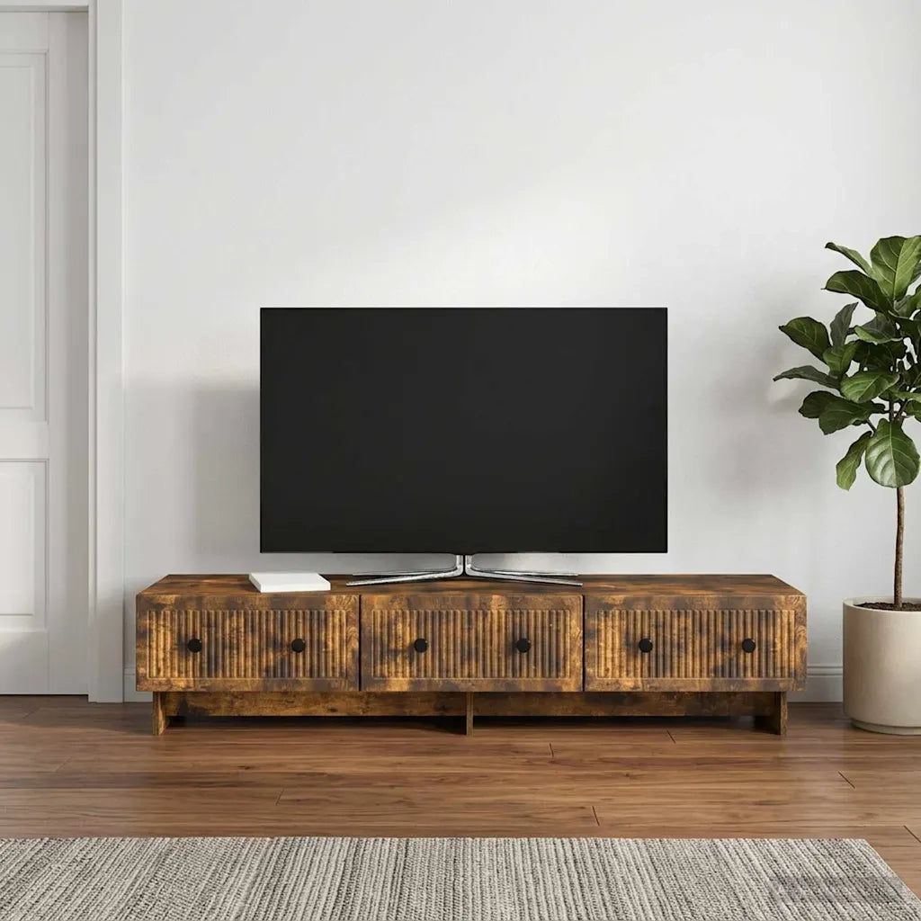 Mobile TV Rovere Fumo 147 x 34,5 x 30 cm Legno ingegnerizzato 894020