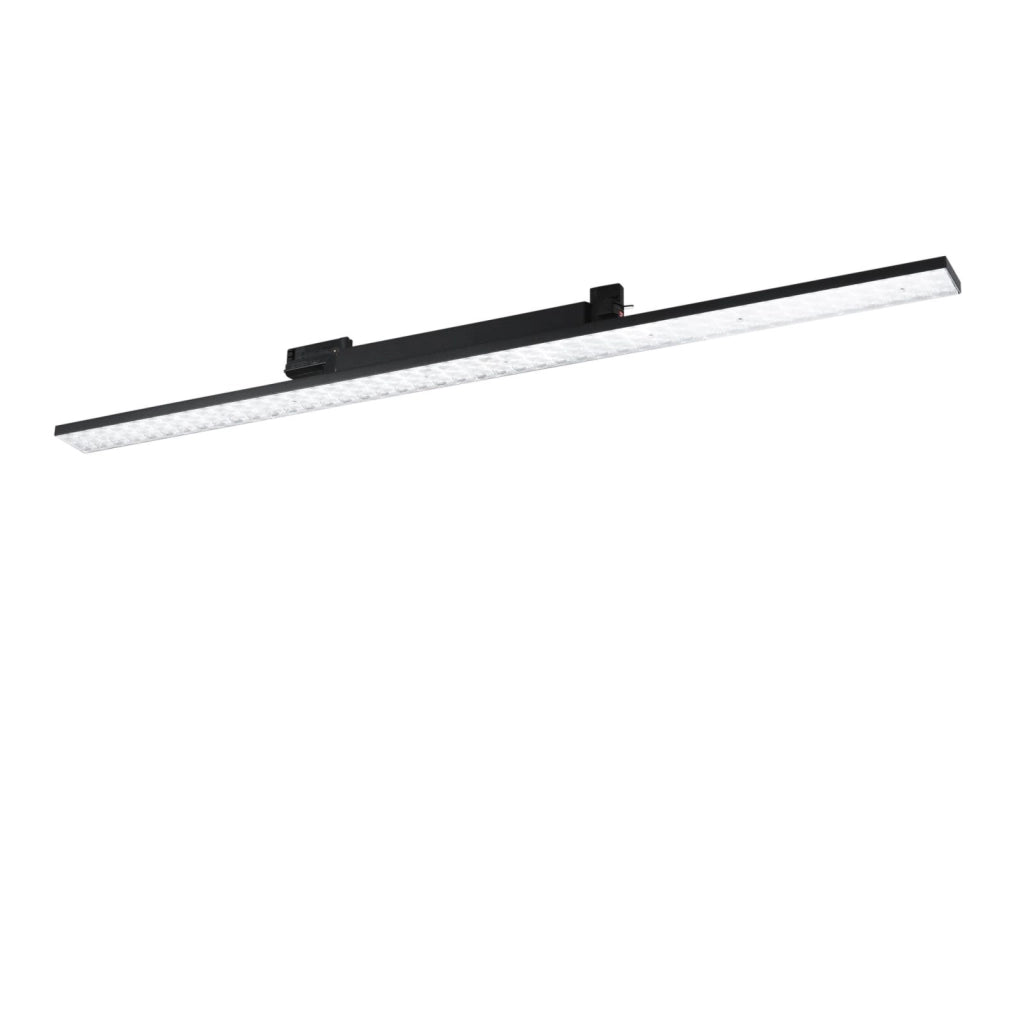 LAMPADA LED LINEARE PER BINARIO MAXWELL NERO 48W 6500LM 3000K 115,16X6,47X7,29CM