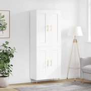 Credenza Bianca 69,5x34x180 cm in Legno Multistratocod mxl 126058
