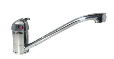 Miscelatore Cucina In Ottone Cromato Pesante Completo