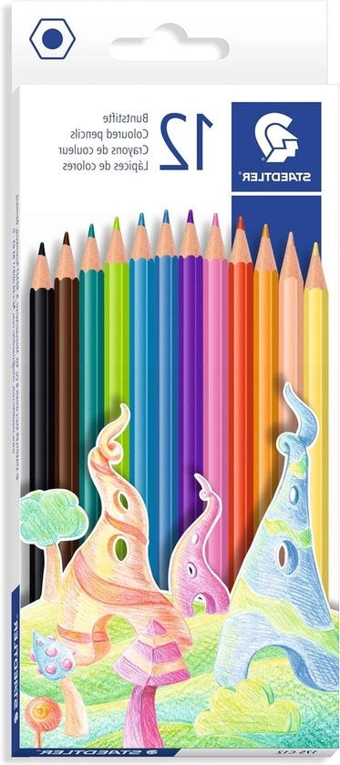 Set di Pennelli a Colori - 12 Diversi Colori - Senza Hout - Set da 12