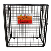 Gabbia Metallica per 3 Bombole del Gas da 19kg in Acciaio Galvanizzato 920mm