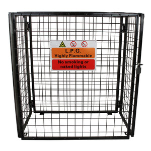 Gabbia Metallica per 3 Bombole del Gas da 19kg in Acciaio Galvanizzato 920mm