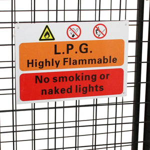 Gabbia Metallica per 3 Bombole del Gas da 19kg in Acciaio Galvanizzato 920mm