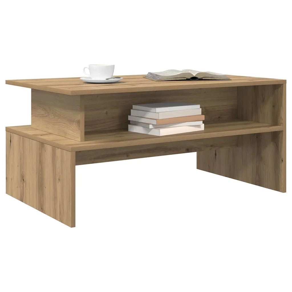 vidaXL Tavolino da salotto rovere artigianale 90 x 55 x 42.5 cm