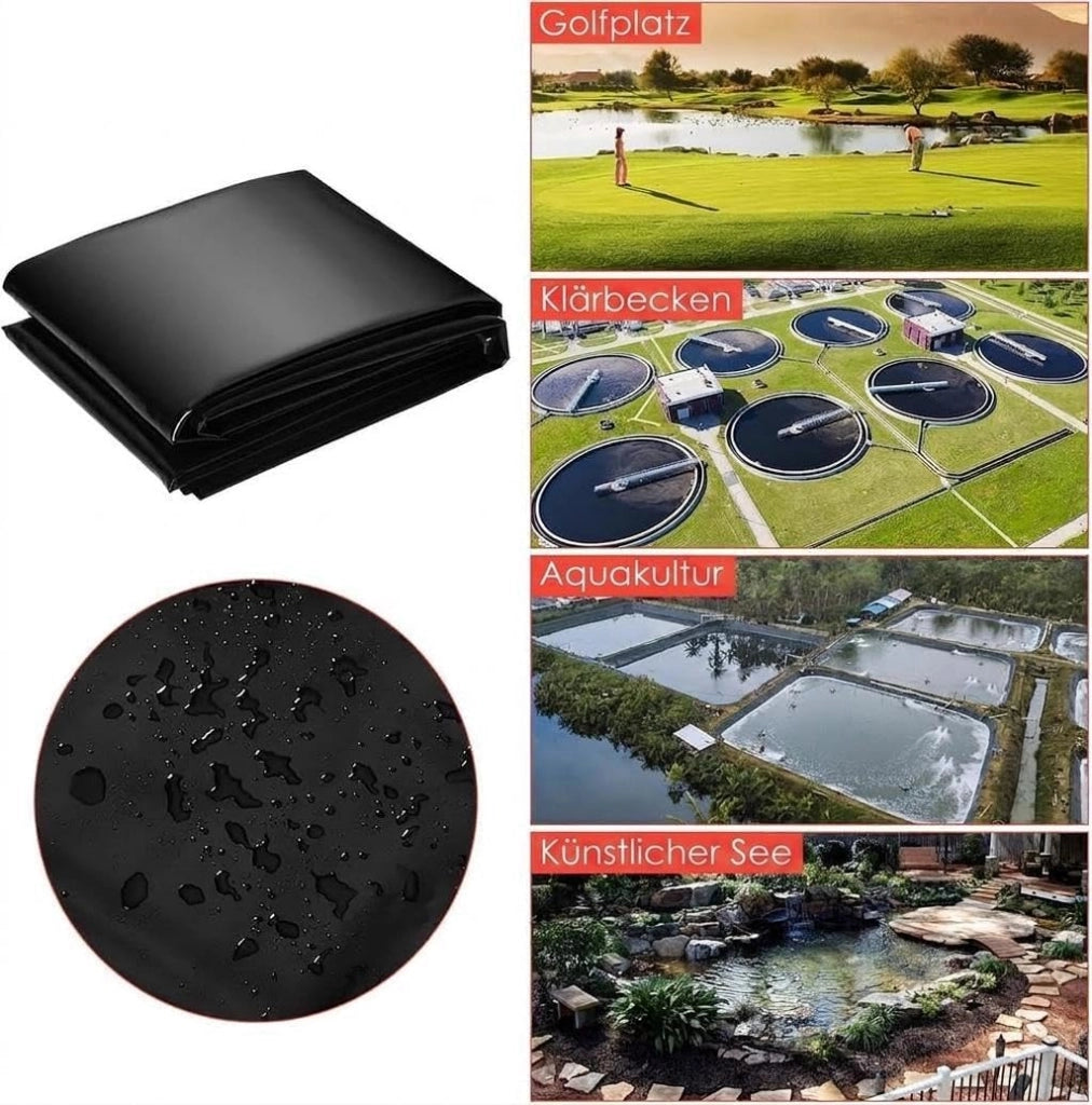 Telo per laghetto di dimensioni 4;57 m x 6;10 m; spessore 45 mm