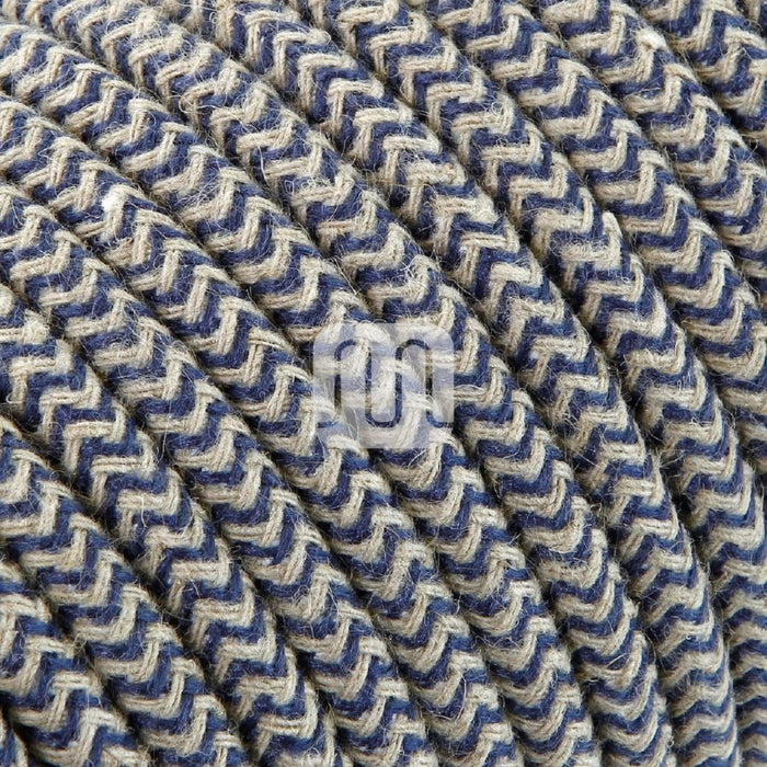CAVO ELETTRICO 2X0,75 MM   3 METRI  SABBIA/JEANS
