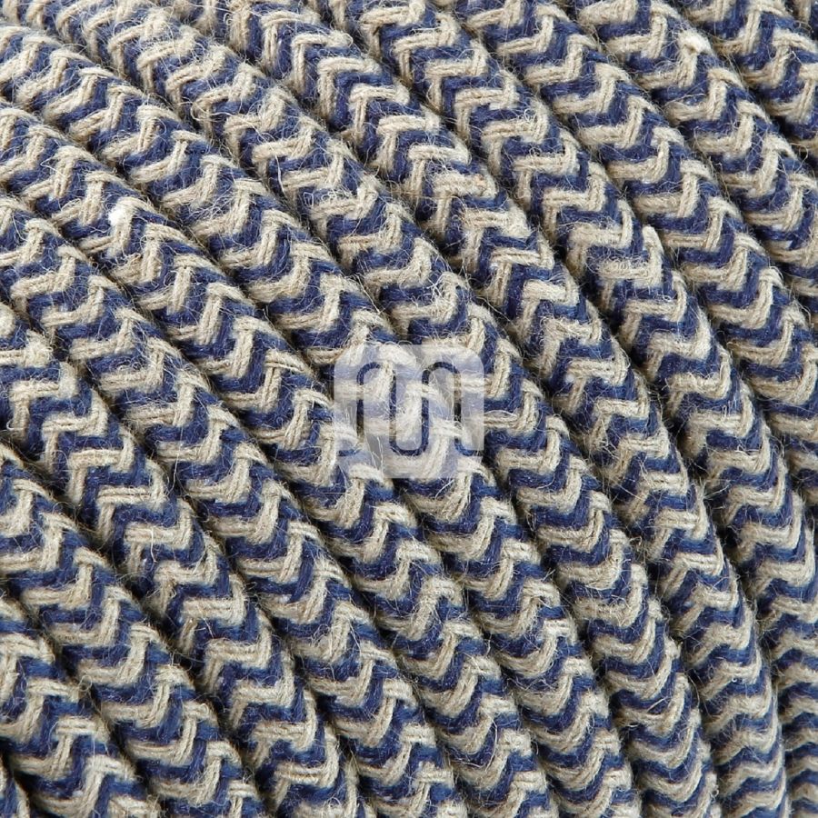 CAVO ELETTRICO 2X0,75 MM   3 METRI  SABBIA/JEANS