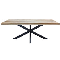 Tavolo da pranzo in legno di acacia 220x100 cm - WYATT