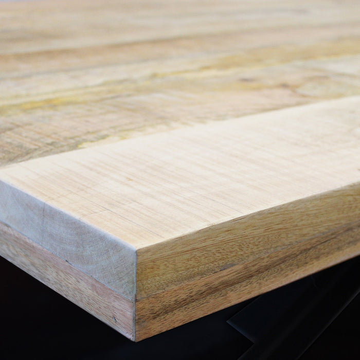 Tavolo da pranzo in legno di acacia 220x100 cm - WYATT