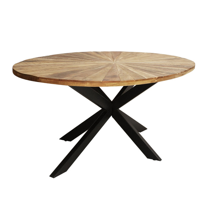 Tavolo da pranzo ovale in legno di acacia 220x100 cm - ATTICO