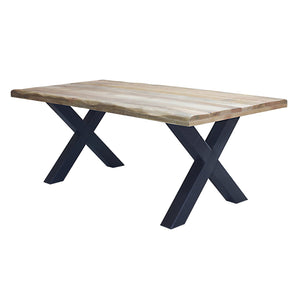 Tavolo da pranzo in legno di acacia 200x100 cm - EVANDER