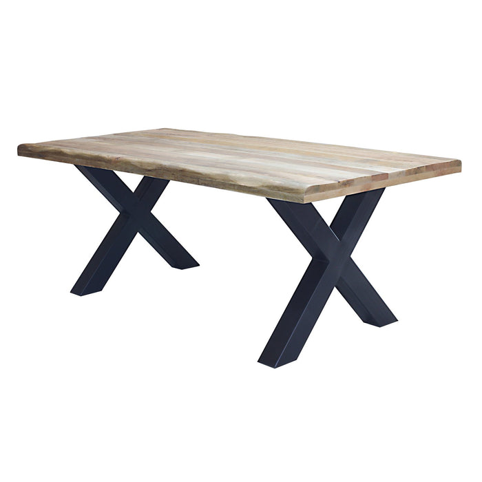 Tavolo da pranzo in legno di acacia 200x100 cm - EVANDER