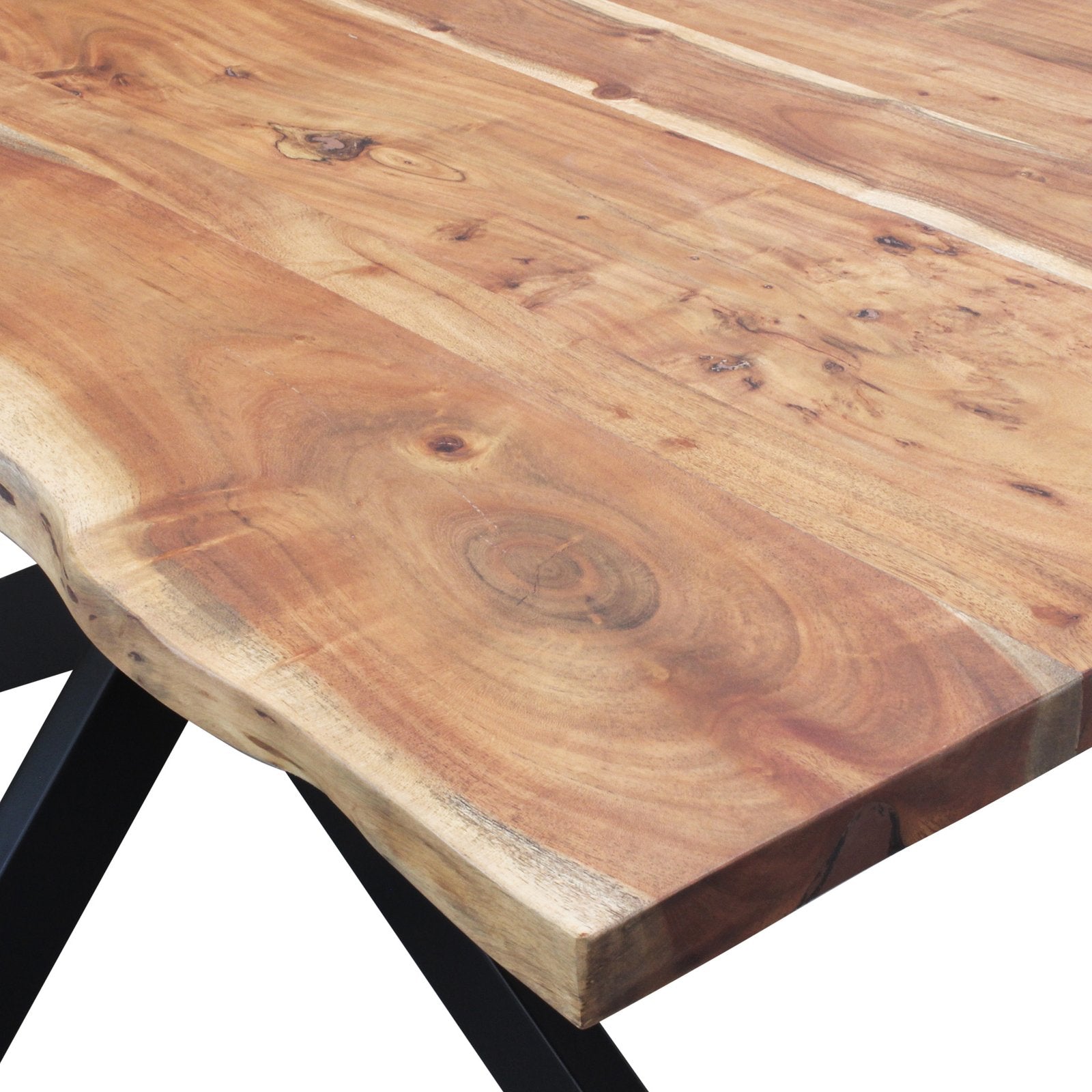 Tavolo da pranzo in legno di acacia 180x90 cm - GRANT