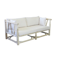 Divano da esterno 3 posti in legno di teak - MARTI