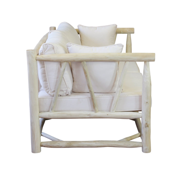 Divano da esterno 3 posti in legno di teak - MARTI