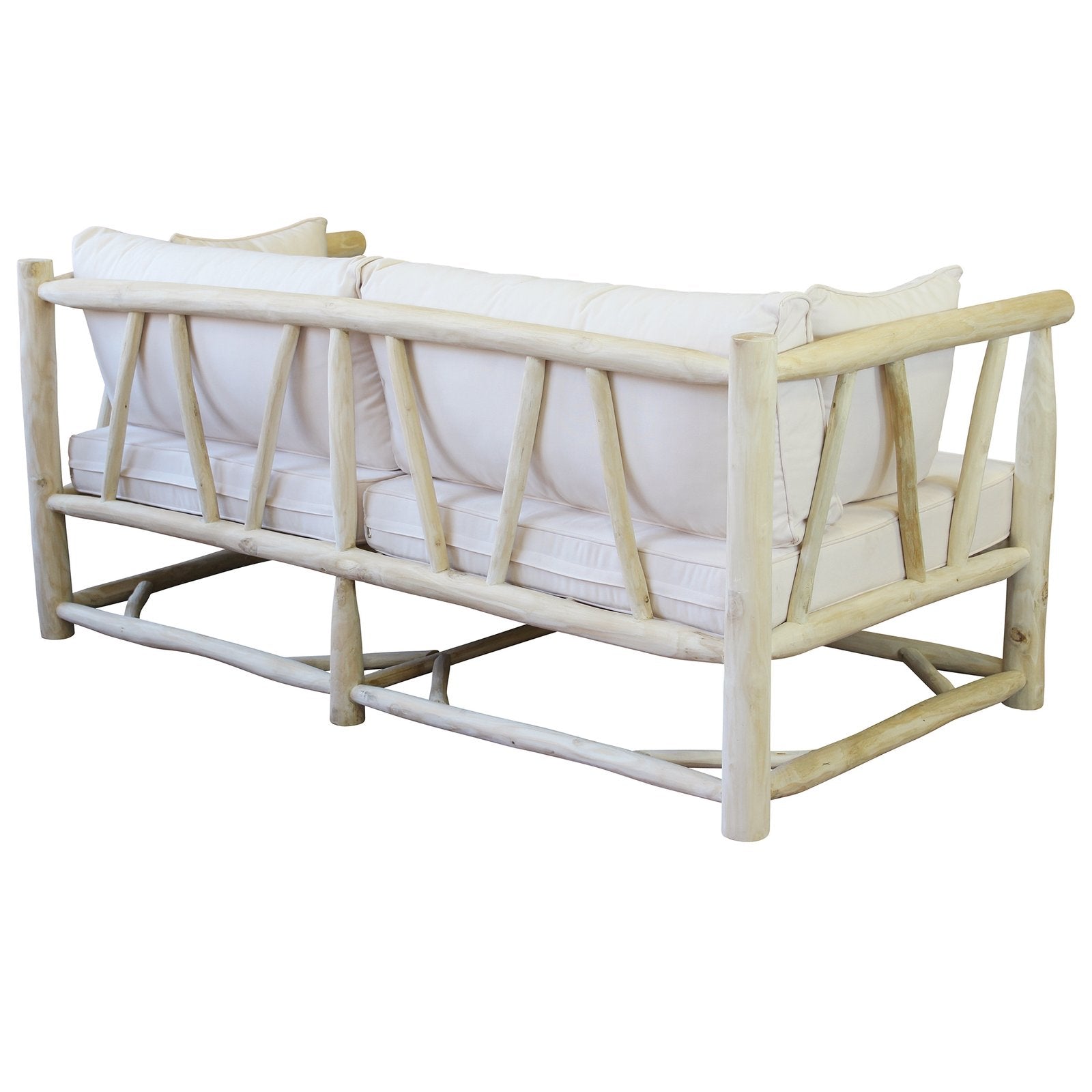 Divano da esterno 3 posti in legno di teak - MARTI