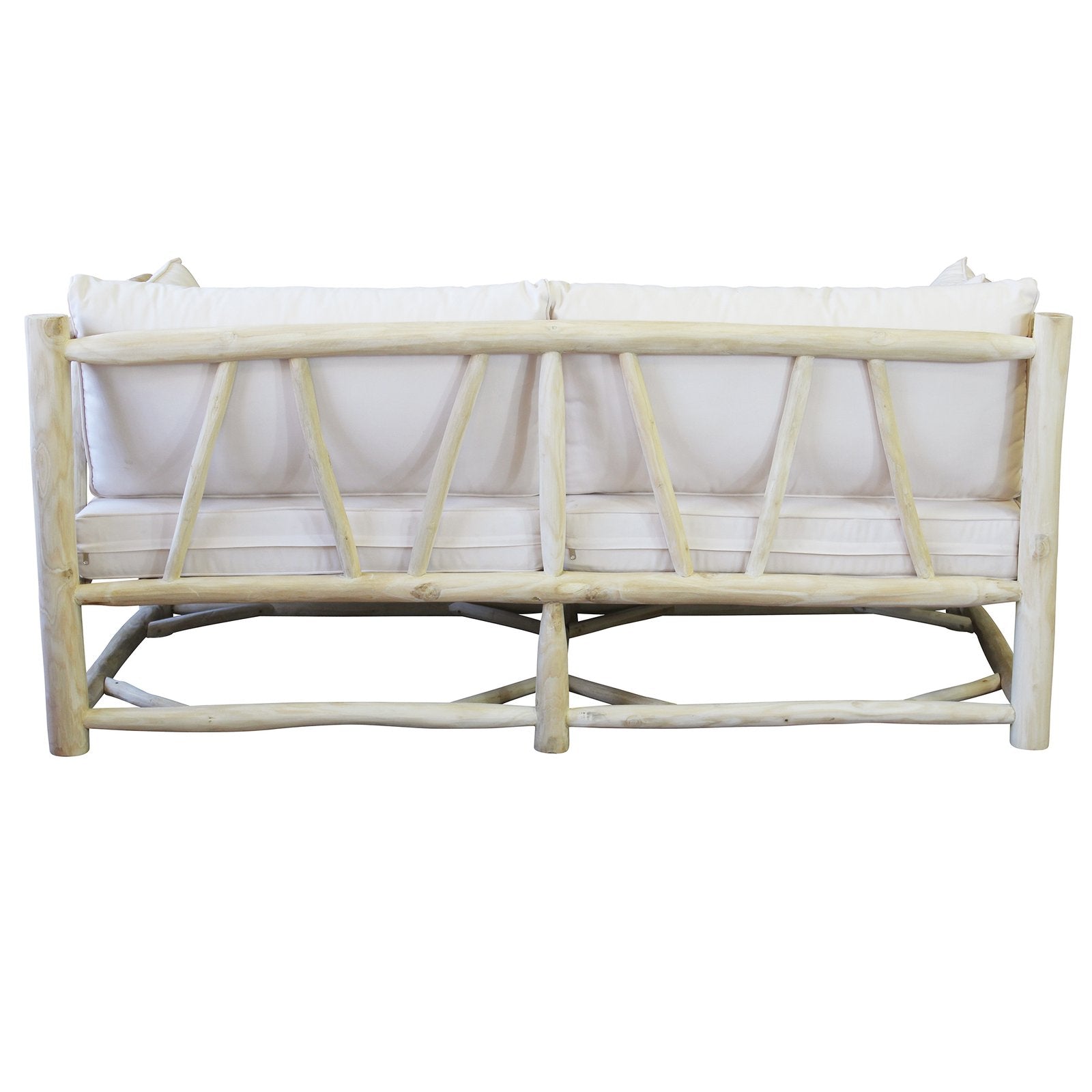 Divano da esterno 3 posti in legno di teak - MARTI