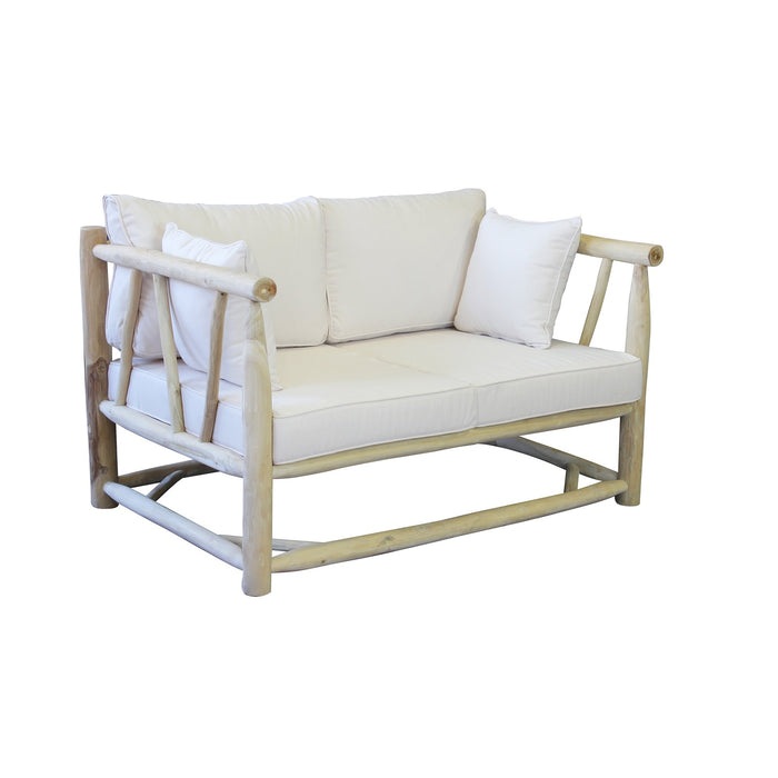 Divano da esterno 2 posti in legno di teak - MARTI