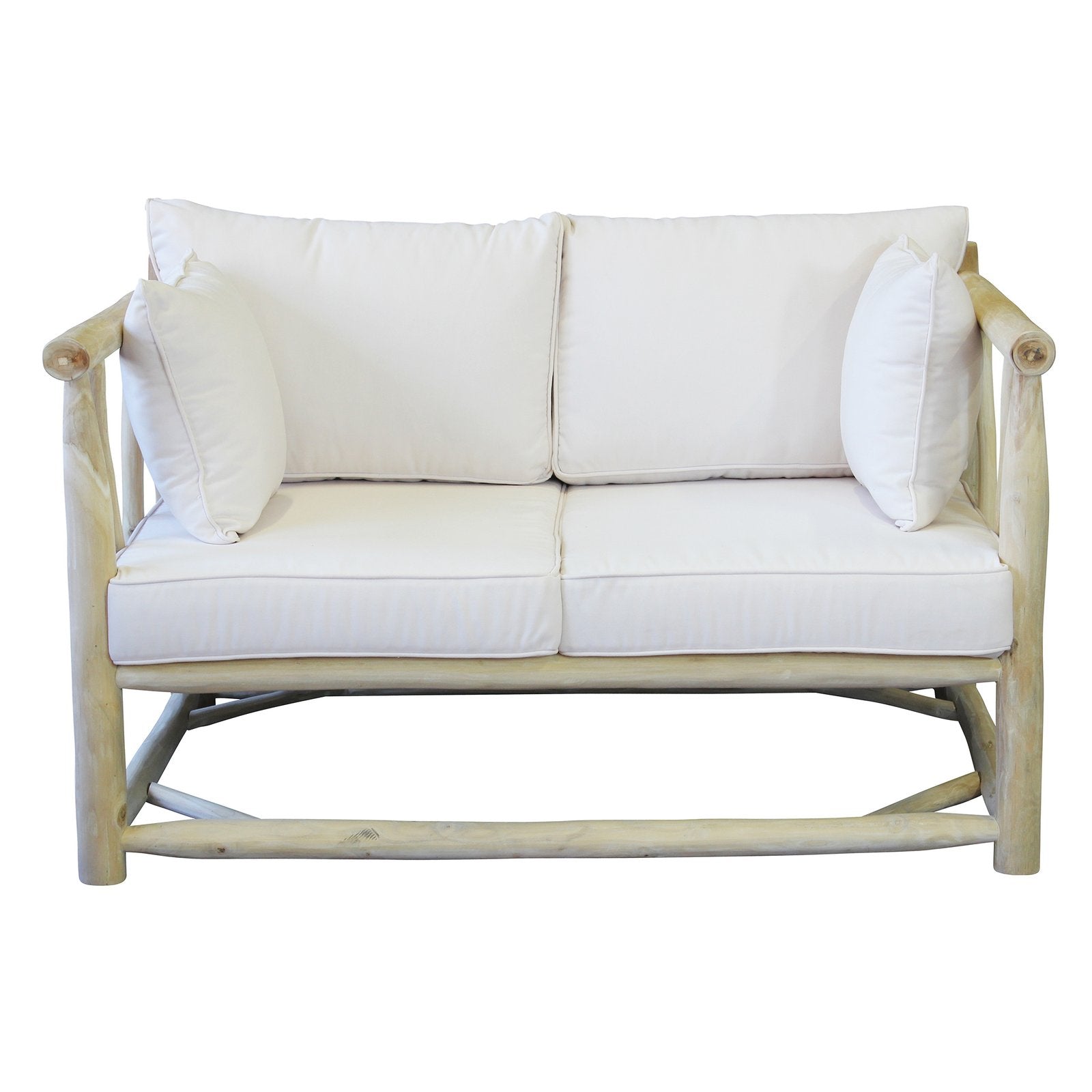 Divano da esterno 2 posti in legno di teak - MARTI