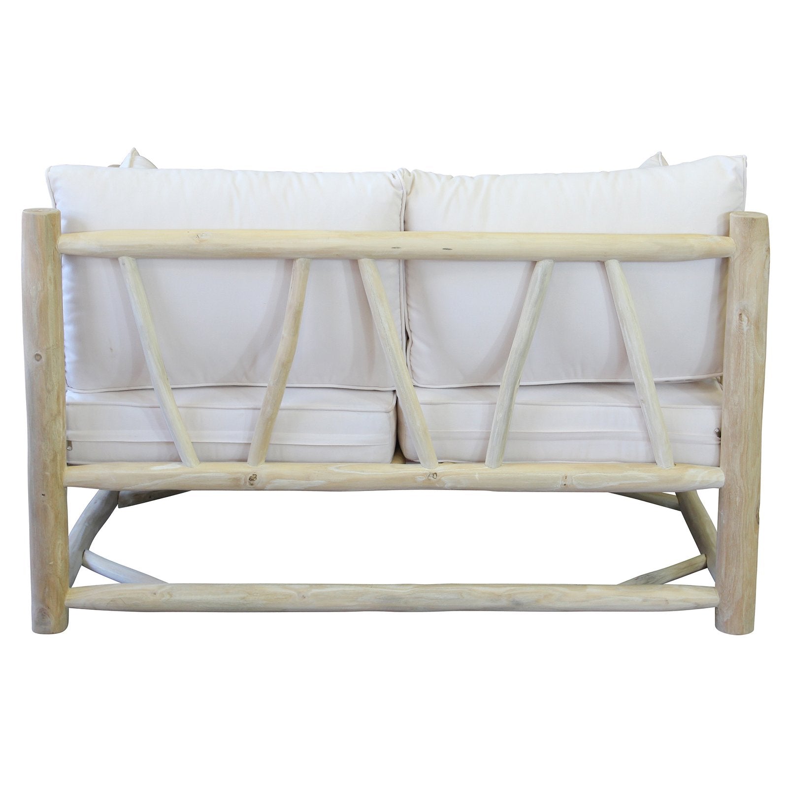 Divano da esterno 2 posti in legno di teak - MARTI