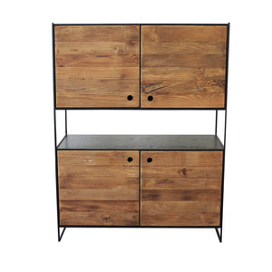 Credenza industrial in pino riciclato - PINE