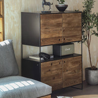Credenza industrial in pino riciclato - PINE