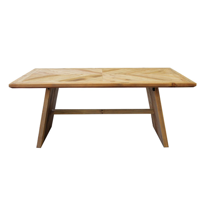 Tavolo da pranzo in legno di pino riciclato cm 180x95 - PINE