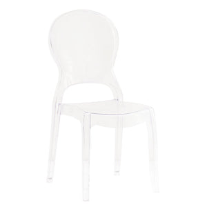 Sedia di design in policarbonato trasparente - GLACIA