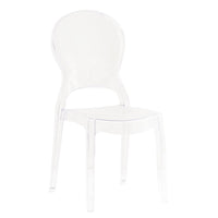 Sedia di design in policarbonato trasparente - GLACIA