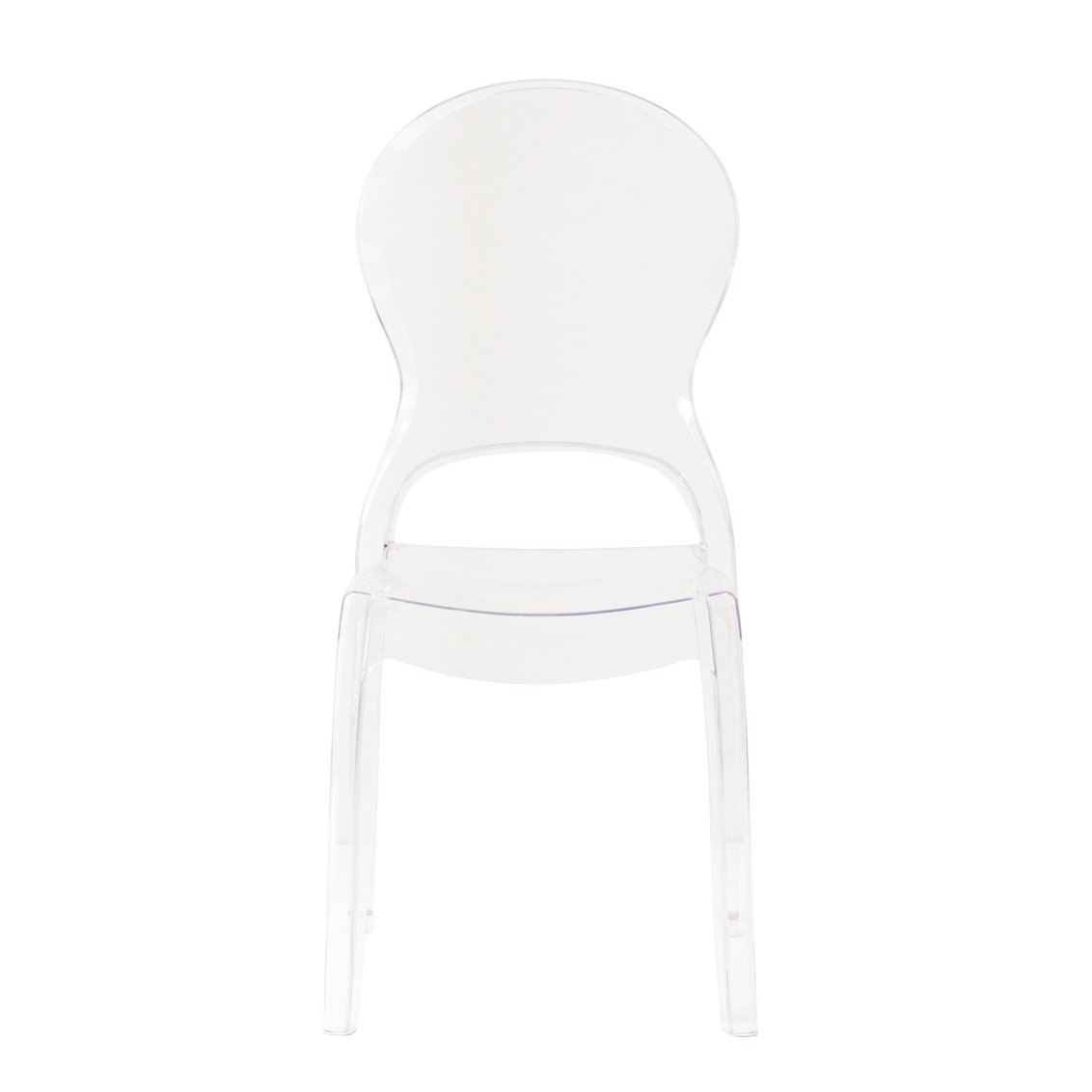 Sedia di design in policarbonato trasparente - GLACIA