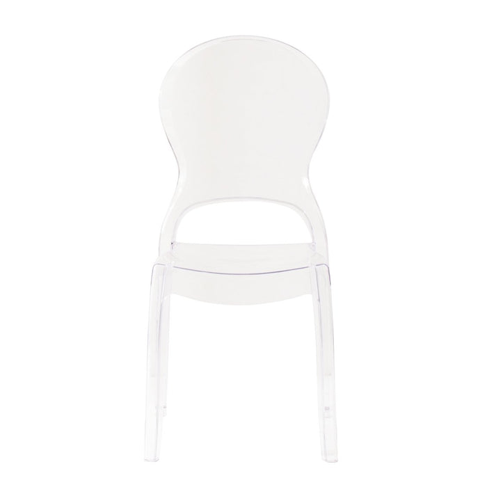 Sedia di design in policarbonato trasparente - GLACIA