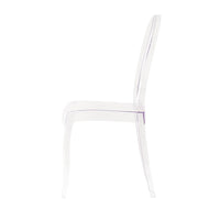 Sedia di design in policarbonato trasparente - GLACIA