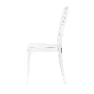 Sedia di design in policarbonato trasparente - GLACIA