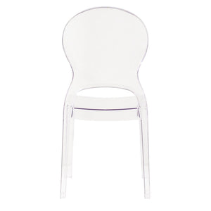 Sedia di design in policarbonato trasparente - GLACIA