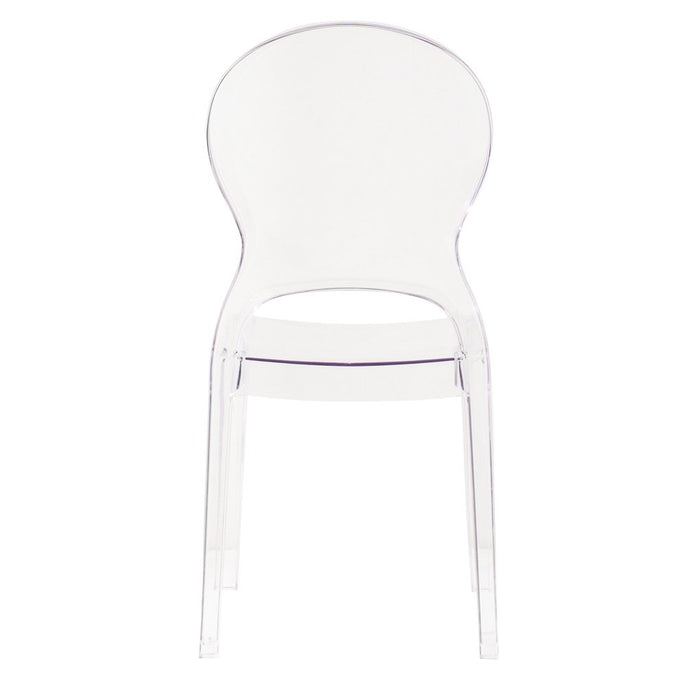 Sedia di design in policarbonato trasparente - GLACIA